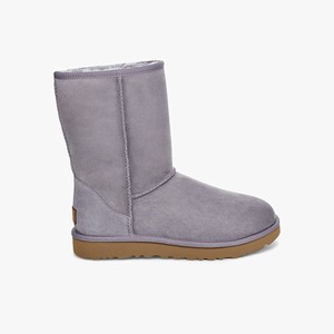 Ugg Classic Short II Women Classic Boots Grey (6754NJRVA)